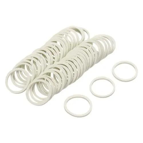Produktbild: QUARKZMAN 100er Pack Gummiband Dehnbares Gummiband Weiß 15mm x 1.4mm Haargummis für Zuhause und Büro