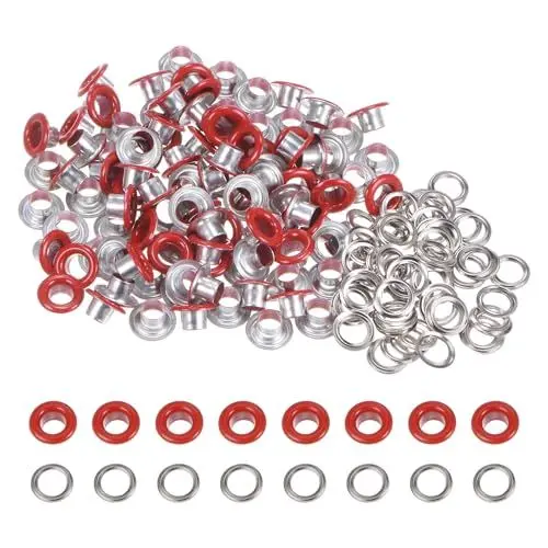 Produktbild: QUARKZMAN 100er Set Farbige Runde Ösen 5mm 3/16