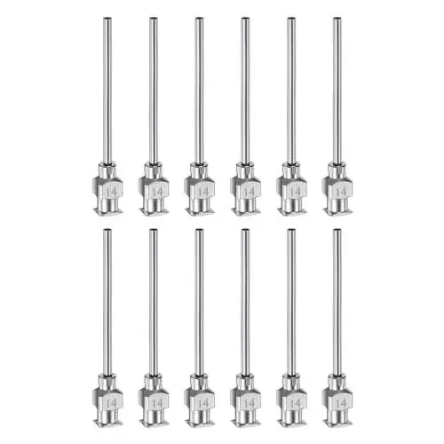 Produktbild: QUARKZMAN 12 Stück 14 Gauge Edelstahl Dosierkanülen, 1 1/2