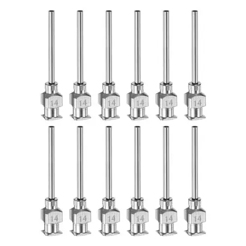 Produktbild: QUARKZMAN 12 Stück 14 Gauge Edelstahl Dosierkanülen, 1