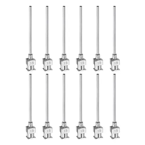 Produktbild: QUARKZMAN 12 Stück 15 Gauge Edelstahl Dosierkanülen, 1 1/2