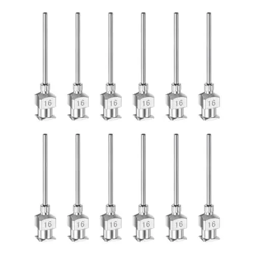 Produktbild: QUARKZMAN 12 Stück 16 Gauge Edelstahl Dosierkanülen, 1