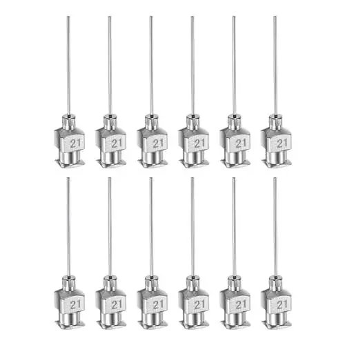 Produktbild: QUARKZMAN 12 Stück 21 Gauge Edelstahl Dosierkanülen, 1