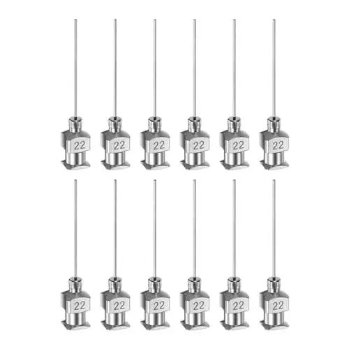 Produktbild: QUARKZMAN 12 Stück 22 Gauge Edelstahl Dosierkanülen, 1