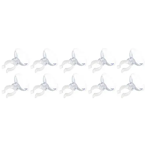 Produktbild: QUARKZMAN 13mm Aquarium Saugnapf Klammern x 20Stk Luftschlauch Klarer Luftschlauch Halter Klemme Zubehör für Aquarium Luftschlauch/Schlauch (Klar)