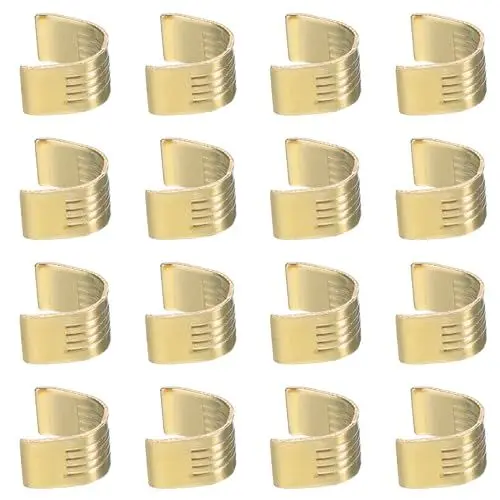 Produktbild: QUARKZMAN 16 Stück Gürtelklemme 2GT Kupfer Schnalle, Drahtkabelverbinder Drahtkabelterminal, 3D-Drucker Zubehör für 6mm breiten offenen Zahnriemen