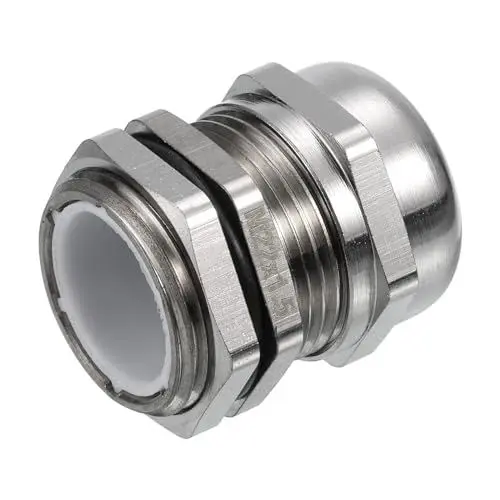 Produktbild: QUARKZMAN 1 Stück Edelstahl wasserdichte einstellbare Kabelverschraubung 6-13mm Kabelverschraubung für elektrisches Gehäuse, (Silberton)