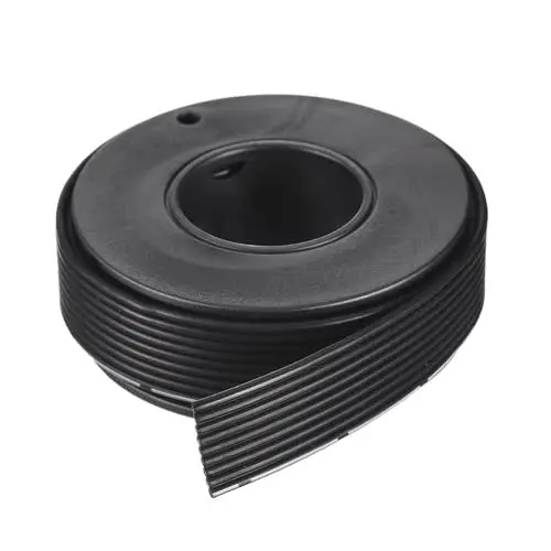 Produktbild: QUARKZMAN 24AWG Silikon-Flachbandkabel, 9-polig, 24 Gauge, Flachkabel, flexibler Silikondraht, 1,5 m, schwarzer, verzinnter Kupferdraht für Modellflugzeuge, Modellautos, Elektrogeräte