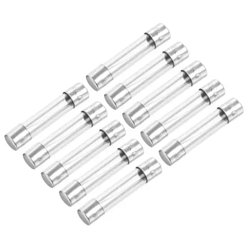 Produktbild: QUARKZMAN 250V 15A 6 x 30mm Glassicherungen x 10 Stück Schnellwirkende Glasröhrensicherung für Schaltungsschutz, (Silberton)