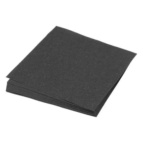 Produktbild: QUARKZMAN 25 Blatt Origami-Papier beidseitig schwarz 10 x 10 cm 70 g/m² quadratische Faltblätter für Kunsthandwerk, Anfänger, Geschenkdekoration