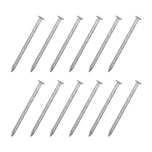 Produktbild: QUARKZMAN 25 Stück Zaun-Deckennägel, 1 9/16 Zoll 304 Edelstahl Spiral-Deckennagel mit Spiral-Schaft für Hausbodenreparatur und Holzarbeiten, Silber