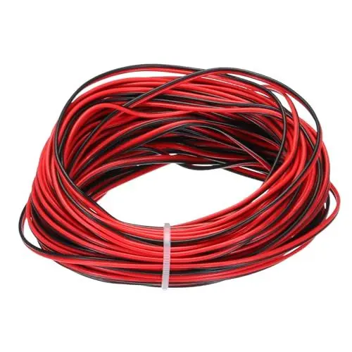 Produktbild: QUARKZMAN 26 AWG 2-adriges paralleles PVC-Kabel, 15 Meter lang, 0,06