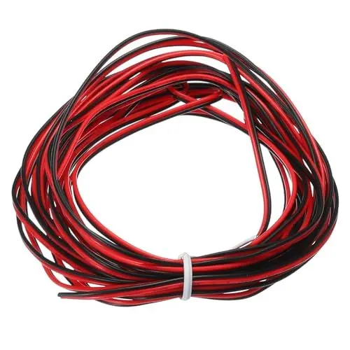 Produktbild: QUARKZMAN 28 Gauge 2-adriges paralleles PVC-Kabel, 14,8 Fuß lang, 0,05