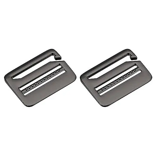 Produktbild: QUARKZMAN 2Stk Metall Leiter Schnalle G-Haken Schnalle Einsteller Gleitschnalle 32mm(1-1/4