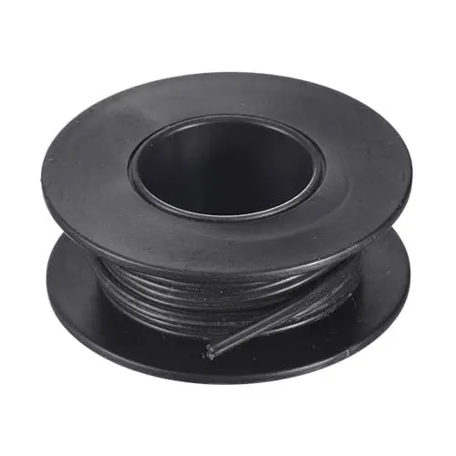 Produktbild: QUARKZMAN 30AWG Silikon-Flachbandkabel, 2-polig, 30 Gauge, Flachkabel, flexibler Silikondraht, 3 m, schwarzer, verzinnter Kupferdraht für Modellflugzeuge, Modellautos, Elektrogeräte