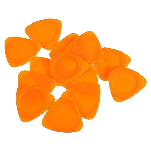 Produktbild: QUARKZMAN 30Stk Ultra Dünn Handy Heber Öffnung Werkzeuge Dreieck Picks Plastik für Mobile Handy PC Tablet Laptop LCD Bildschirm Demontieren Reparatur Orange