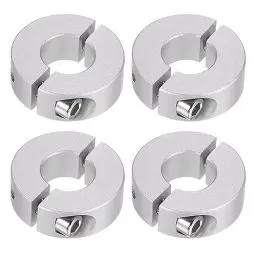 Produktbild: QUARKZMAN 4Stk Doppel Spaltwelle Kragen für 16mm Welle Set Schraube Klemmkragen 35mm AD 12mm Breite für Stopfen Positionshalter Zahnräder Maschine Hilfsmittel Industrie Eloxierung