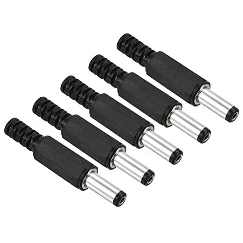 Produktbild: QUARKZMAN 5 Stück 5.5x2.1mm DC Stecker DC Barrel Steckverbinder Buchse Lötloser Adapter Ersatz für Elektronik
