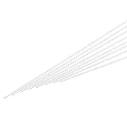 Produktbild: QUARKZMAN ABS Kunststoffstab Rund Vollmaterial 0,8 mm x 500 mm für DIY Modellmaterial, Architekturmodellbau, DIY Sandtisch, Packung mit 10 Stück