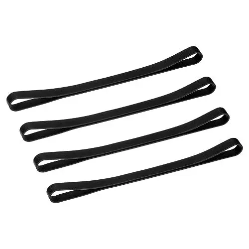 Produktbild: QUARKZMAN Handtuch Bänder 4 Packung Gummi Handtuch Klammern für Kreuzfahrt Stühle Schwimmbad Reisen Strand Urlaub Bessere Auswahln für Handtuch Klammern Schwarz