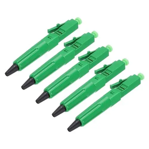 Produktbild: QUARKZMAN LC/APC Glasfaser-Schnellverbinder, Single-Mode Glasfaserkabel-Schnellverbinder LC-Adapter für CATV-Netzwerk, Packung mit 5 Stück