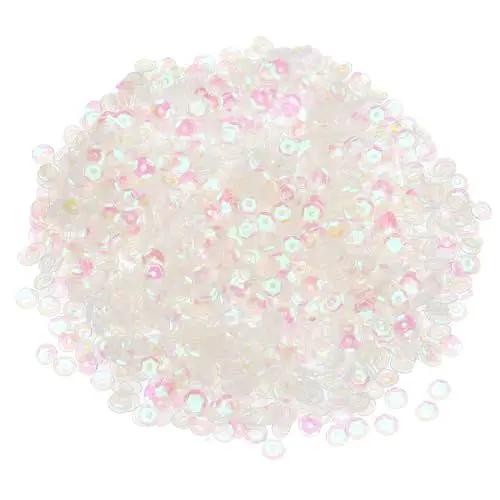 Produktbild: QUARKZMAN Lose Pailletten 4MM Glitzer Pailletten 3000 Stück Becher-Pailletten Stickerei-Pailletten für Schmuckherstellung, Basteln, Nähen, Transparent