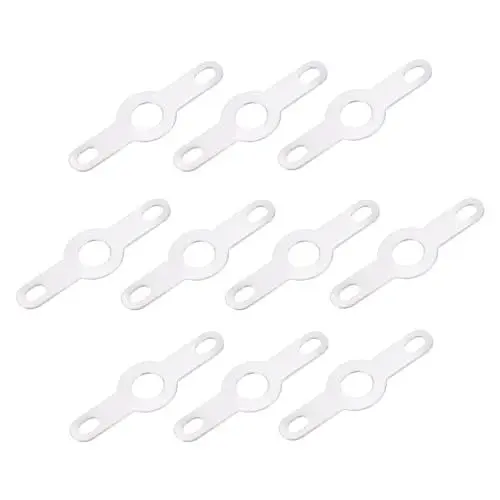 Produktbild: QUARKZMAN PCB Lötöse Platte Ring Klemme 3.2mm Double Ends Verbindung für Stromkabel Volldraht Pack von 200