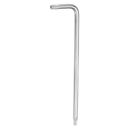 Produktbild: QUARKZMAN T25 Manipulationssicherer Torx-Schlüssel Sternschlüssel Langer Arm L-förmig 6-Punkte-Schlüssel Chrom-Vanadium-Stahl Handwerkzeug für Automobil- / Hausreparaturen.