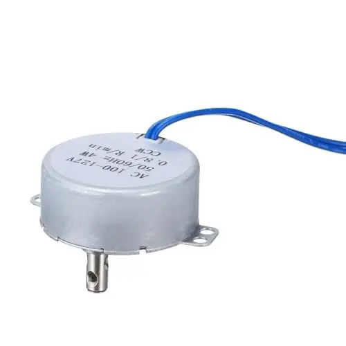 Produktbild: QUARKZMAN TYC-50 Kleiner Synchronmotor 100-127V AC 0,8-1 U/min Wellenrotation gegen den Uhrzeigersinn 4W Getriebemotor, 14kgf.cm Übersetzungsverhältnis für elektrischen Kamin