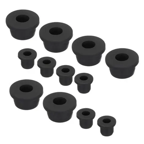 Produktbild: QUARKZMAN T-förmige Gummimuffe, Durchmesser 10mm/19,5mm, ID 6mm/10mm, Kabeldurchführung, flexibel, Kabelschutz, Dichtung, für Kabelrohre