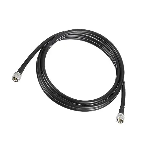 Produktbild: QUARKZMAN UHF Männlich zu UHF Stecker Koaxial Kabel RG8 3Meter/9.8ft 10mm Jumper CB Antenna Kabel Geringer Verlust für Funkgeräte Antennen SWR Meter Analyzer