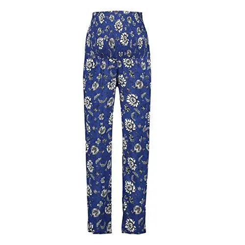 Produktbild: Queen Mum Damen Pants Woven AOP Singapore Umstandshose, Mehrfarbig (Sodalite Blue P073), 34 (Herstellergröße: XS)