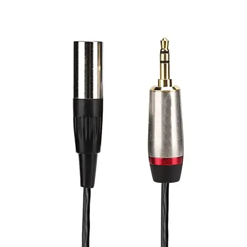 Produktbild: Queen.Y Xlr Kabel 1M, 3,5 mm Auf Mini XLR-Kabel, Kabel für Mikrofon, Unsymmetrischer 3,5 mm Stereo Klinkenstecker auf Mini XLR Klinkenstecker, Konverterkabel für Kamera-Fotoausrüstung (1M)
