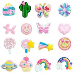 Produktbild: QUEXLAI 16 Stück Schuhcharms, speziell für Crocs. Es sind Karikatur -Schuhcharms, Crocs -Anstecker, Schuhdekorationen aus PVC, geeignet für Jungen, Mädchen und Erwachsene.
