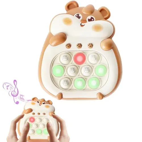 Produktbild: Quick Push Spiel 5 Modi 2-Farben-Bombenpass-Modus Bubble Sensory Squeeze Toys 999 Levels Pop it Elektronisches Spiel für 3 4 5 6 7 8 9 10 11 12 Jährige Jungen & Mädchen & Teenager, Mäuse Pop It Spiel
