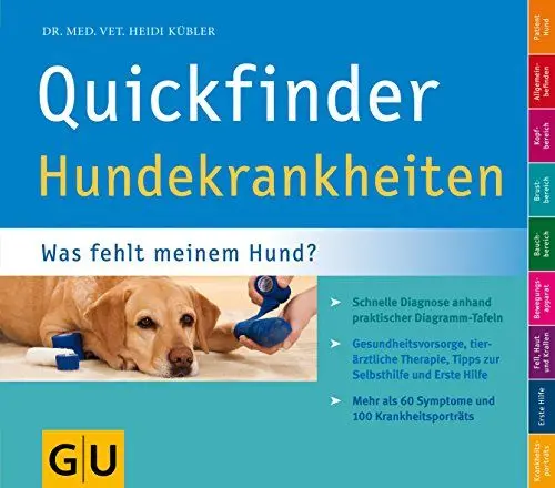 Produktbild: Quickfinder Hundekrankheiten: Was fehlt meinem Hund? Schnelle Diagnose anhand praktischer Diagramm-Tafeln. (Hunde & Katzen)