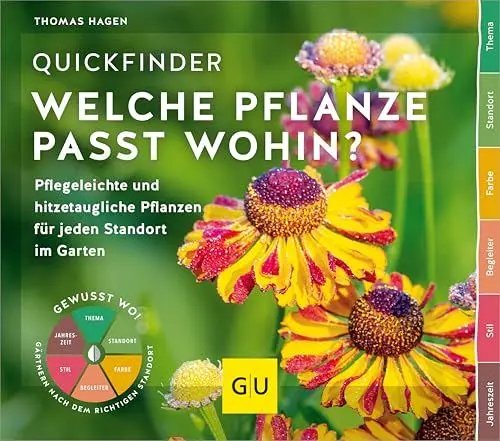 Produktbild: Quickfinder Welche Pflanze passt wohin?: Pflegeleichte & hitzetaugliche Pflanzen für jeden Standort im Garten (GU Gartengestaltung)