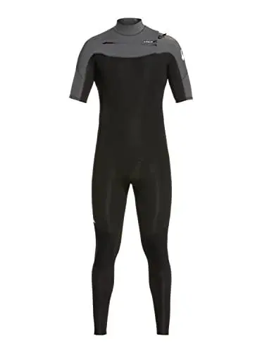 Produktbild: Quiksilver 2/2mm Everyday Sessions - Short Sleeve Chest Zip Springsuit for Men - Kurzärmliger Chest-Zip-Springsuit - Männer - Schwarz.