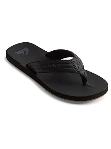 Produktbild: Quiksilver Herren Carver Nubuck - Sandals For Mens Zehentrenner, Schwarz Solid Black Sbkm, 46 EU