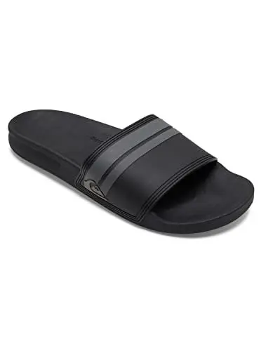 Produktbild: Quiksilver Herren Rivi Slide Peeptoe Sandalen, Black/Black/Grey, 43 EU