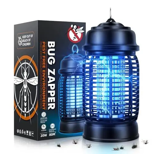 Produktbild: Quilted Northern Insektenvernichter Elektrisch, 20 W UV Insektenfalle mückenfalle Mückenlampe, Mückenvernichter Lampe, Wirksam zum Reduzieren Fliegender Insekten für Innen Schlafzimmer und Gärten