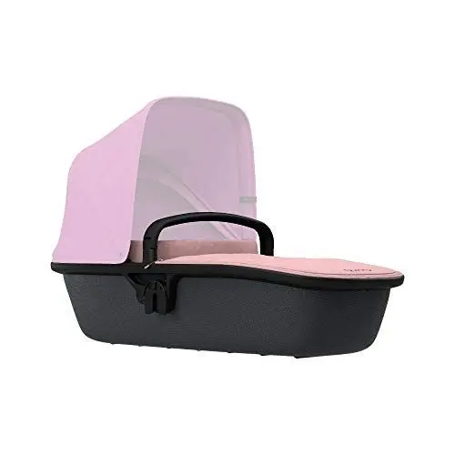 Produktbild: Quinny Lux Kinderwagenaufsatz, passend für Buggy Zapp Flex und Zapp Flex Plus, ultraleichte Babywanne, robust und atmungsaktiv innovatives Design, nutzbar ab der Geburt bis 6 Monate, blush on graphite