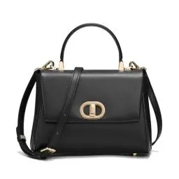 Produktbild: quipuda Handtasche Damen，Leder Umhängetasche Damen，Kommt mit abnehmbarem Schultergurt (Schwarz F)