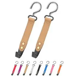 Produktbild: quipuda Kopfstützenhalterung Auto Haken, 2 Stücke Auto Taschenhalter, 360° Drehbare Auto Kopfstützen Haken, Zum Aufhängen von Handtasche, Geldbörsen,Einkaufstaschen (Braun)