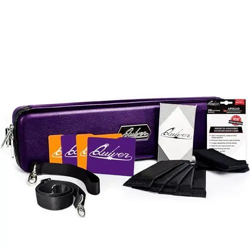 Produktbild: Quiver Time Violettes Kartenetui - Perfekt für MTG-Decks, Premium-Aufbewahrungsbox für Sammelkarten und Spielkarten, ideal für Magic The Gathering und TCG-Enthusiasten empfohlen