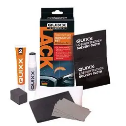 Produktbild: QUIXX Lack Steinschlag Reparatur Set, zur Entfernung von Steinschlägen und Beschädigungen im Lack, All-inclusive-Set, schwarz