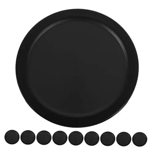 Produktbild: QUMIIRITY 10st Hockeyzubehör Desktop-Eishockey-Pucks Stabile Eishockey-Pucks Zubehör Für Eishockeyspiele Eishockey-ausrüstung Zubehör Für Hockeytische Indoor-Hockey-Pucks Plastik Black