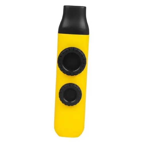 Produktbild: QUMIIRITY 1 Satz Doppelter Dimo ​​​​kazoo Musikalische Kazoos Doppelloch-kazoo Drehleier-instrument Farbverlauf Kazoo Seltsame Instrumente Mädchen-kazoos-instrument Kinder-kazoo Abs Yellow