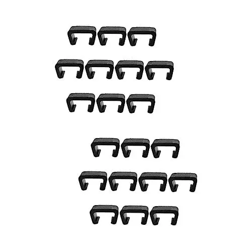 Produktbild: QUMIIRITY 2 Sätze Terrassenmöbel-Clips-Set Rattan-korbstuhl-befestigungen Starke Sofa-befestigungsclips Für Gartenmöbel-modul 10 Stück * 2