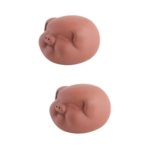 Produktbild: QUMIIRITY 2 Stücke Schwein Keramik Statue Tee Haustier Ornament Hand Gefertigt Für Tee Wohnkultur